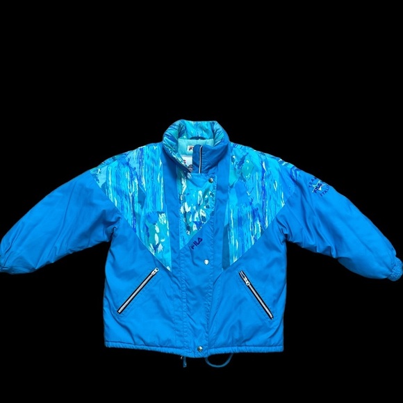 Fila Team Italia Ski Jacket  Blue Size 12 in Excellent condition. - Picture 1 of 5